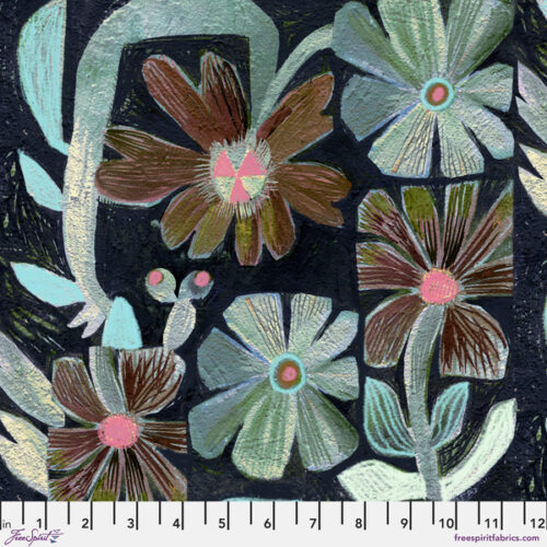 PWES061.Black Zinnia, Botanica by Este MacLeod