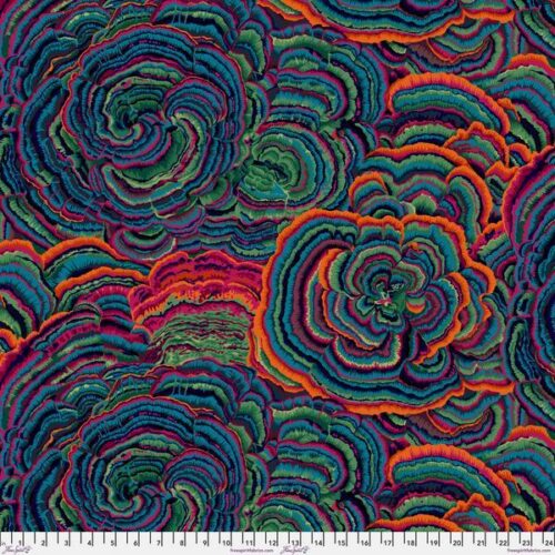 PWPJ082.Teal Tree Fungi, Philip Jacobs for Kaffe Fassett Collective
