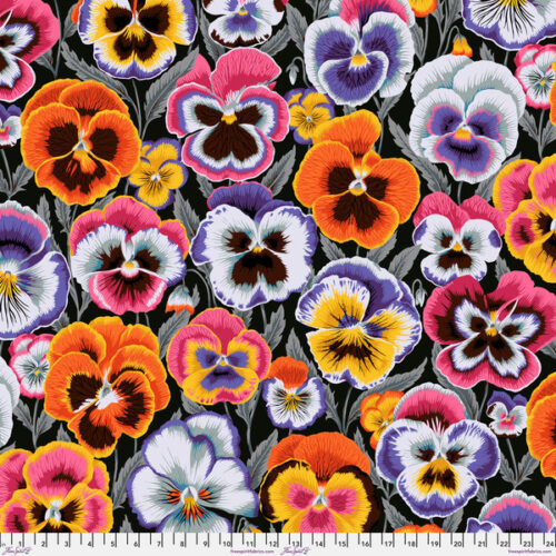 PWPJ143.Contrast Big Pansies, Philip Jacobs for Kaffe Fassett Collective