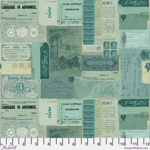 PWTH275.CTeal Ephemera, Palette Curated by Tim Holtz