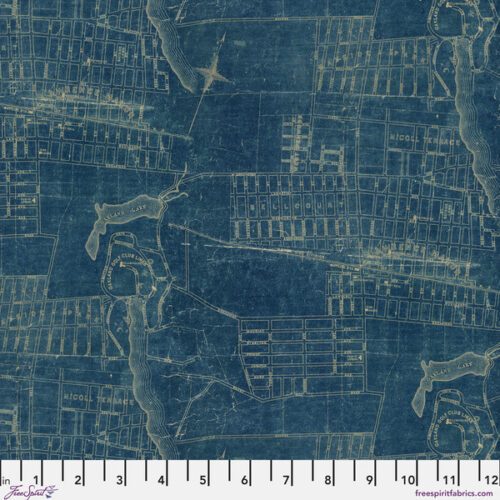 PWTH283.CBlue Map, Palette Curated by Tim Holtz
