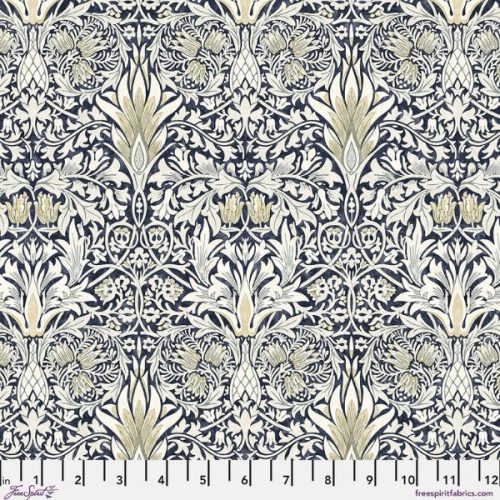 PWWM010.Charcoal Snakeshead, Morden by Morris & Co.