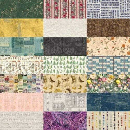 Palette Curated Fat Quarter Pack (21 pieces) by Tim Holtz (Cut in House)