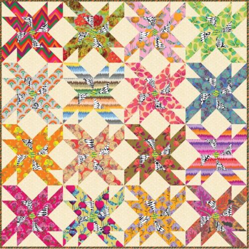 Spinning Crazy Warm Quilt Kit, Kaffe Fassett Collective Spring 2027