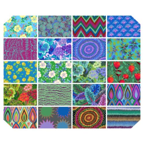 Spring 2027 Cool Fat Quarter Pack (20 pieces) Kaffe Fassett Collective (Cut in House)