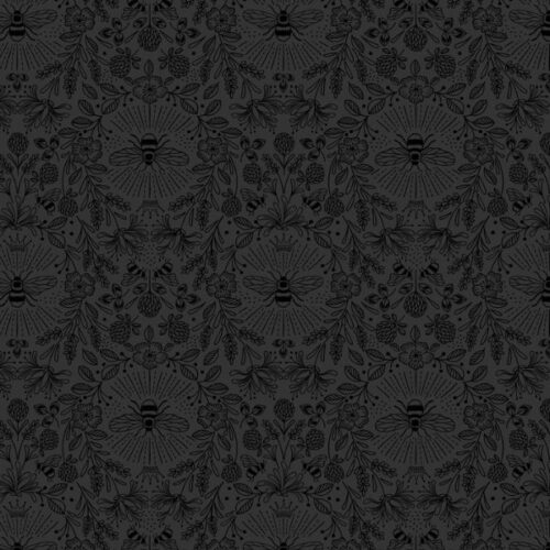 TT1D Black on Black Queen Bee, Tiny Tonals by Lewis & Irene