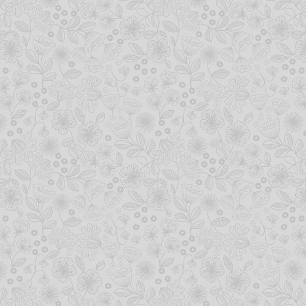 TT35C Grey on Grey Floral Garden, Tiny Tonals by Lewis & Irene