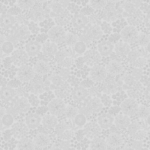 TT36C Grey on Grey Butterfly Floral, Tiny Tonals by Lewis & Irene