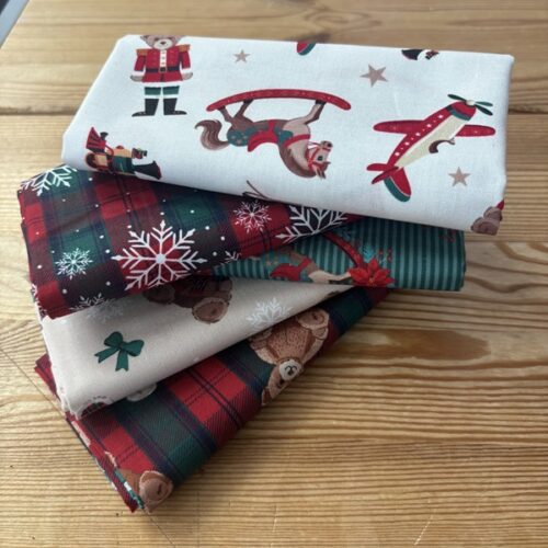Christmas Toybox Fat Quarter Pack (5 pieces) by Craft Cotton Co. (Cut in House)