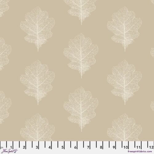 WOODLAND BLOOMS Oak Filigree PWSA034.WHEAT
