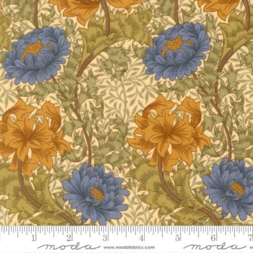 13390 12 Chrysanthemum Florals, Morris Melody by Barbara Brackman