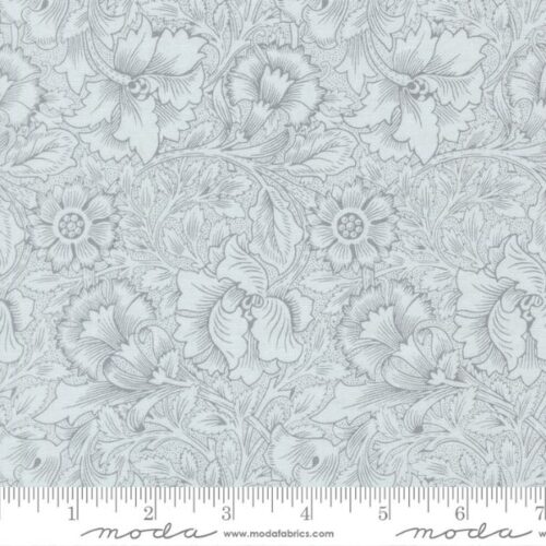 13392 14 Poppy Florals Sky, Morris Melody by Barbara Brackman