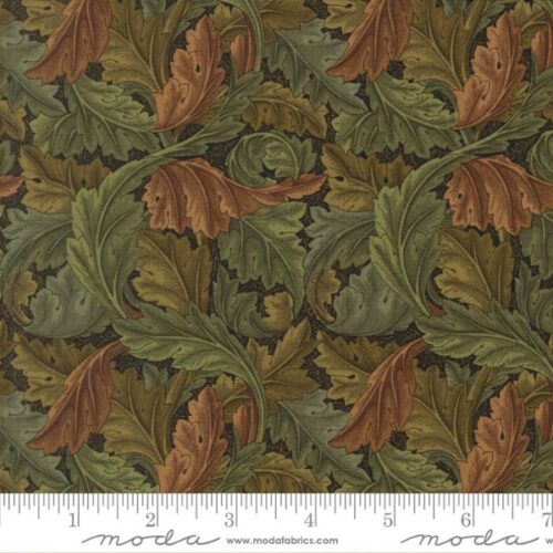 13394 16 Acanthus Blenders Ebony, Morris Melody by Barbara Brackman