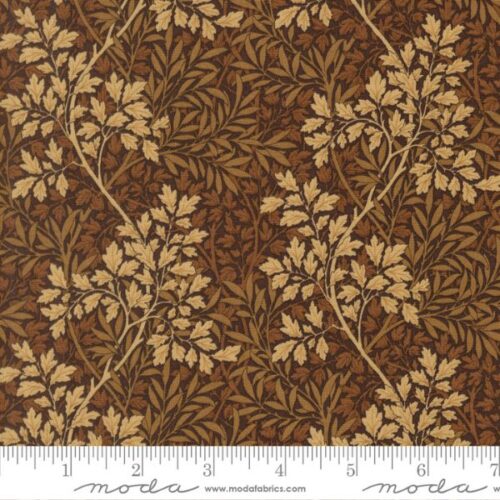 13395 15 Foliage Blenders Chocolate, Morris Melody by Barbara Brackman