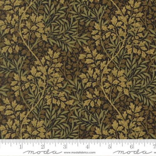 13395 16 Foliage Blenders Ebony, Morris Melody by Barbara Brackman