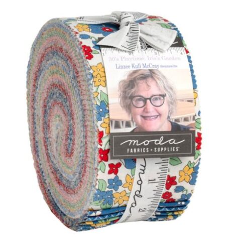 23990JR 30s Playtime Iris's Garden Jelly Roll (40 pieces) by Linzee Kull McCray