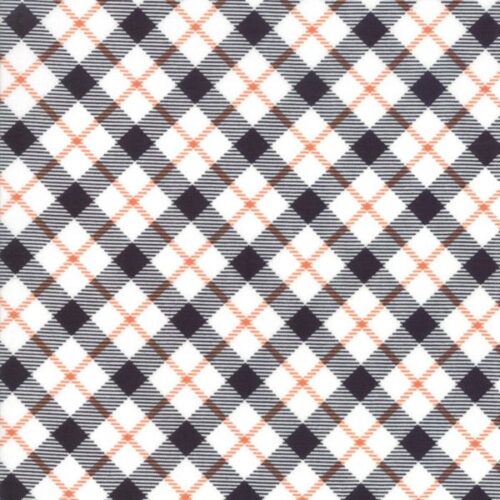 24084 11 Plaid Orange, Midnight Magic by April Rosenthal