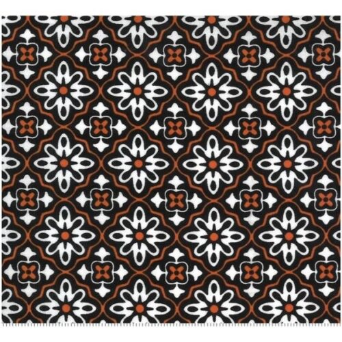 24101 18 Flower Tile in Midnight Pumpkin, Midnight Magic II by April Rosenthal