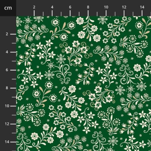 3610-66 Floral Vines, Nordic Holiday Village by Mary Jane Carey