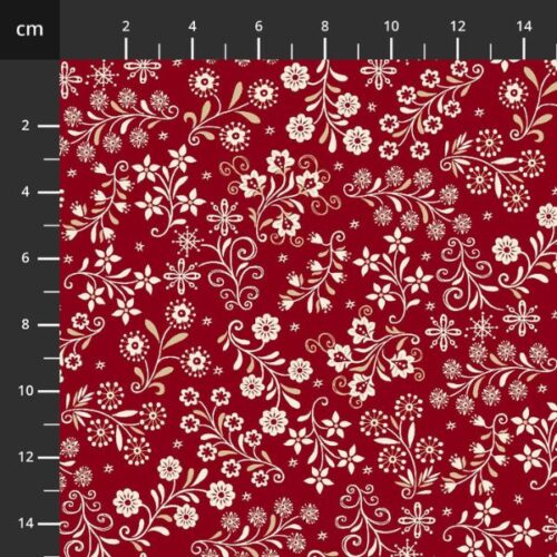 3610-88 Floral Vines, Nordic Holiday Village by Mary Jane Carey