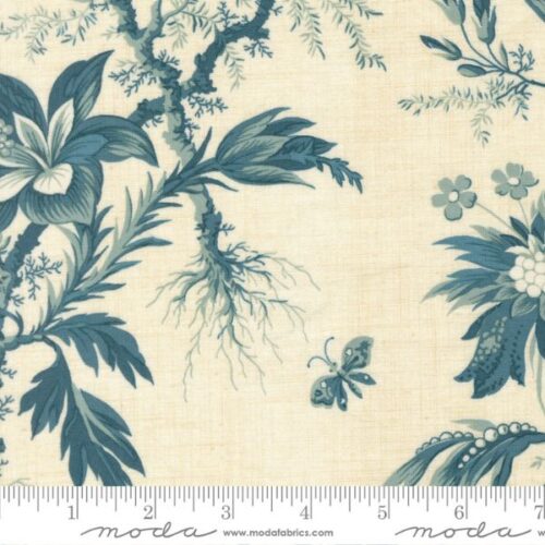 36161 11 Aviary Florals Pearl, La Maison Bleu by French General