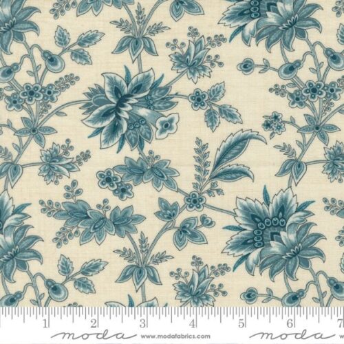 36162 11 Colombre Florals Jacobean Pearl, La Maison Bleu by French General