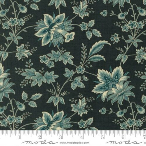 36162 15 Colombre Florals Jacobean Indigo, La Maison Bleu by French General