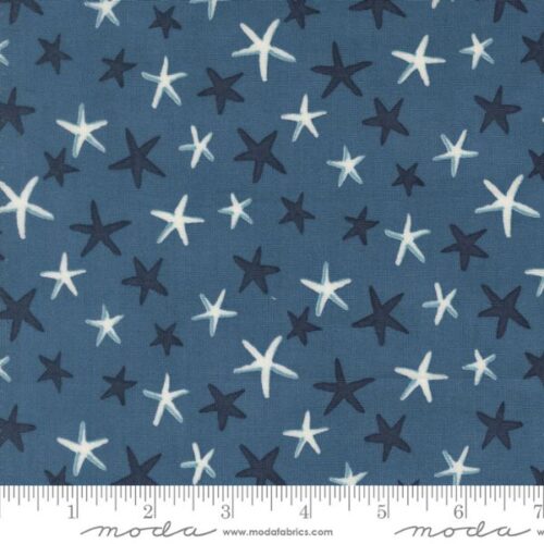 56206 17 Starfish Dance Ocean Blue, Seaside by Deb Strain