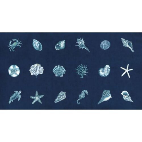 56210 19 Coastal Block Deep Sea Panel, Seaside by Deb Strain