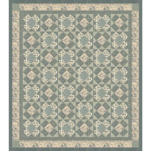 Bleu Charrette Quilt Kit, La Maison Bleu by French General