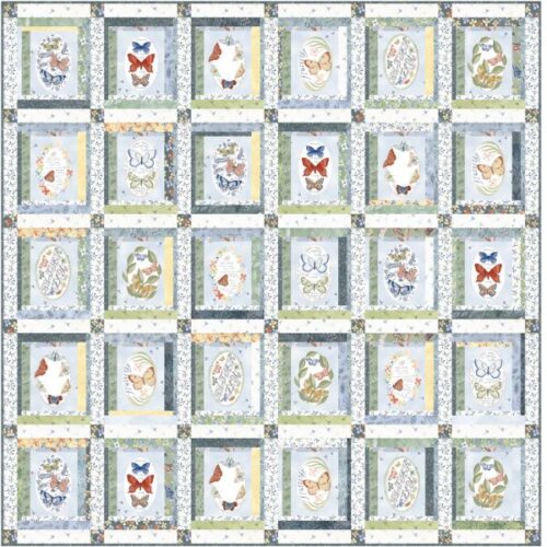Butterfly Garden Quilt Kit, Flutterby by Janet Clare