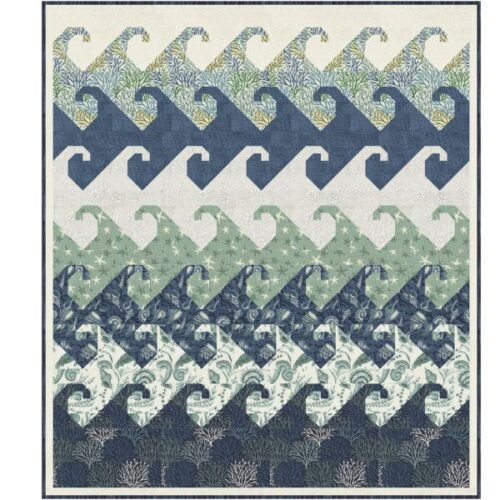 Changing Tides Quilt Kit, Seaside by Deb Strain