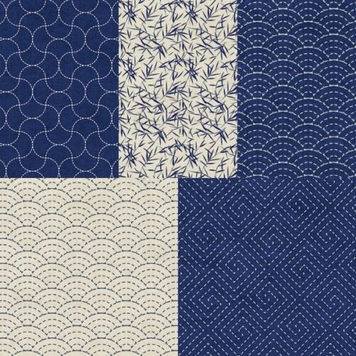 Emi-Yuki Fat Quarter Pack (5 pieces) by Stoffabrics (Cut in House)