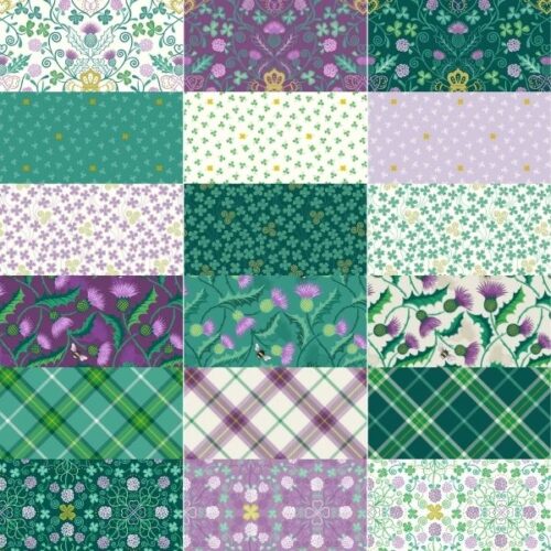 Fields of Clover Fat Quarter Pack (18 pieces) by Lewis & Irene (Cut in House)