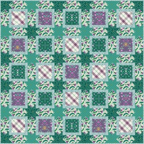 Fields of Clover Throw Quilt Kit by Lewis & Irene (Cut in House)