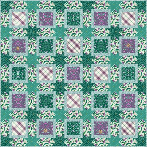 Fields of Clover Throw Quilt Kit by Lewis & Irene (Cut in House)