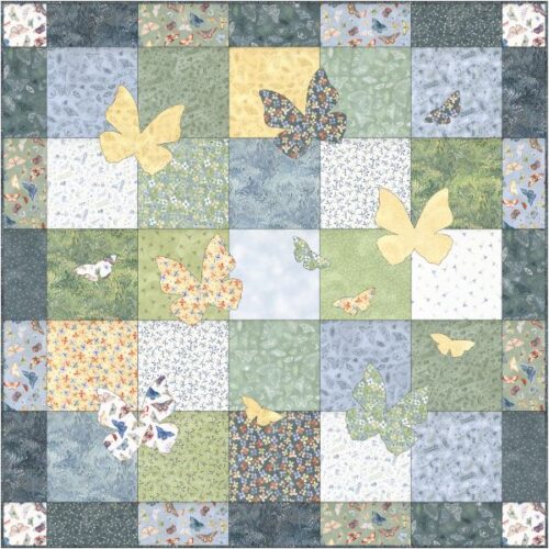Frolic Quilt Kit, Flutterby by Janet Clare