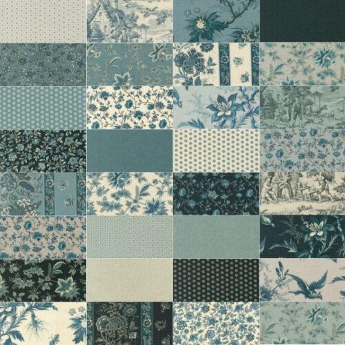 La Maison Bleu Fat Quarter Pack (32 pieces) by French General (Cut in House)
