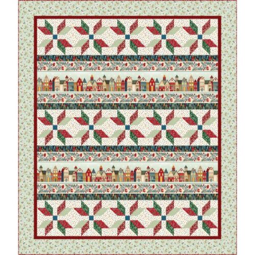Nordic Star Quilt Kit, Nordic Holiday Village by Mary Jane Carey