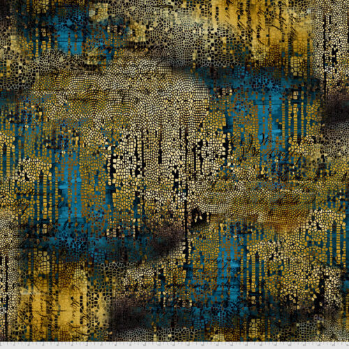 PWTH140.Gold Gilded Mosaic, Abandoned by Tim Holtz