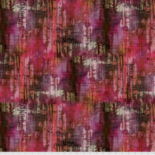 PWTH145.Vineyard Hotel Burgundy, Abandoned by Tim Holtz