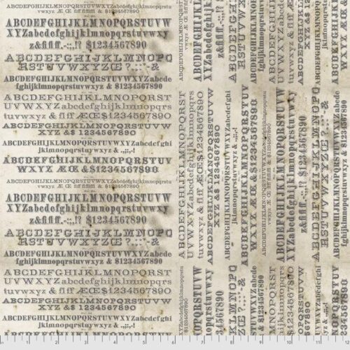PWTH175.Parchment Typography, Monochrome by Tim Holtz