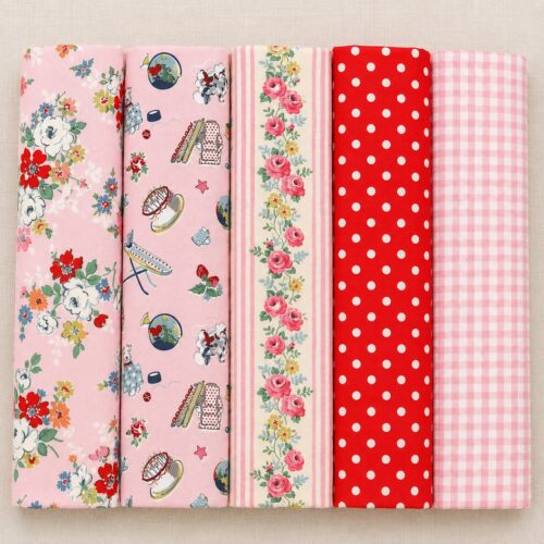 Pinks - 5 Fat Quarter Pack Cath Kidston Signature Collection by Riley Blake