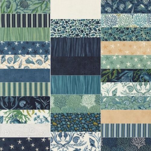 Seaside Fat Quarter Pack (30 pieces) by Deb Strain (Cut in House)