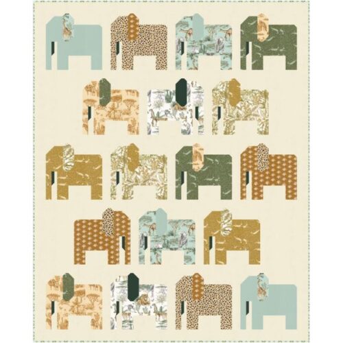 Stomping Ground Quilt Kit, Safari Song by Watercolour Heart