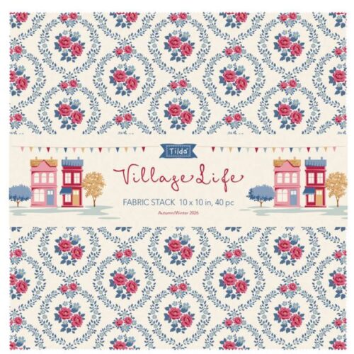 TD300282 Village Life 10in Squares (40 pieces) by Tilda