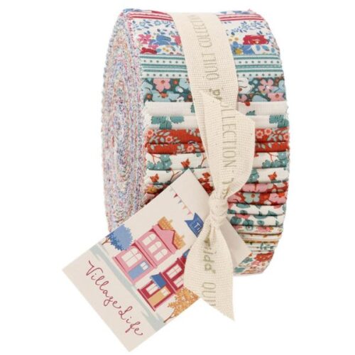 TD300283 Village Life 2.5in Fabric Roll (40 pieces) by Tilda