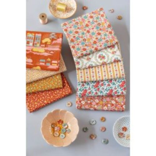 Village Life RustOchre Fat Quarter Pack (5 pieces) by Tilda (Cut in House)
