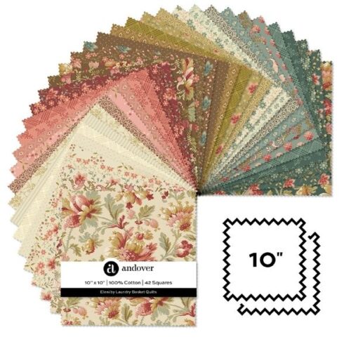 10 Inch Squares (42pcs), Eleni by Edyta Sitar, Laundry Basket Quilts