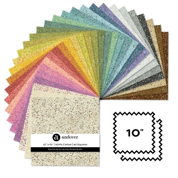 10 Inch Squares (42pcs), Eye Candy by Edyta Sitar, Laundry Basket Quilts